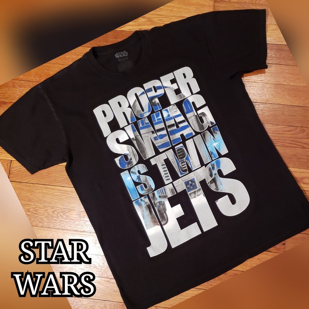 Star Wars R2D2 Black Men's Tee - Picture 7 of 7